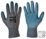 Apsauginės pir&scaron;tinės Bradas Nitrox Grey, nitrilas, dydis 8