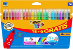 Spalvoti Flomasteriai Bic Kids Couleur 24 spalvų rinkinys 103240