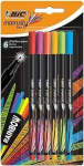 Ra&scaron;iklių rinkinys Bic FineLiners Intensity Fine Rainbow 0.4 mm, 6 spalvų rinkinys 498327