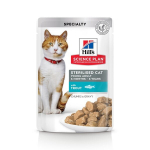 HILL'S SCIENCE PLAN Young Adult Sterilised Cat katėms upėtakio skonio, 85 g x 12 vnt.