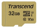 TRANSCEND GOLD 500S MICROSD W/ADP (V30) R95/W60 32GB