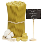 Bažnytinės žvakės Diveevo &bdquo;Gintarinės&ldquo; N80, 200 vnt, 1 kg