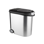 Curver augintinio maisto laikymo indas, 12 kg, 35 l, sidabrinis
