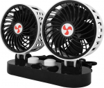 Car double fan 12V 2x5&rdquo; with regulation