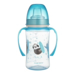 Mokomasis puodelis Canpol Babies EasyStart, Exotic Animals 240 ml, 35/208,blue