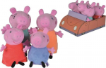Talismanų rinkinys Simba Peppa Pig su automobiliu, spalvotas