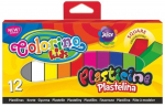 Plastilinas Colorino, kvadratinis, 12 spalvų
