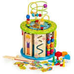 Lavinantis medinis kubas su žaidimais Ecotoys