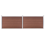 Sodo tvora WPC 353x106 cm, ruda