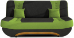 Sofa NORE Ewa II, žalia/juoda