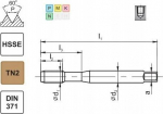 Sriegiklis M7x1,0 6h Din-371c Hsse Tn2