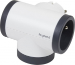 LEGRAND Triplite FB 3x2P+T premium &scaron;oninės sukamos USB ki&scaron;tukai B/N