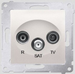 Lizdas Rtv-sat praeinamasis, kreminis, Simon 54 Premium