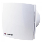 Ventiliatorius Vents 125 LD TH, 230V, biały