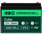 Akumuliatorius telefonui Akumuliatorius Green Cell Agm 12v 28ah fotovoltinei, vežimėliams, Ups