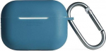 Beline silikoninis dėklas Apple Airpods Pro, mėlynas
