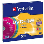 DVD-RW Verbatim 5 vnt. 4x 4,7 GB