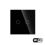 WiFi dvipolis sensorinis jungiklis, juodas 600W