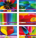 Techninis bloknotas A4, 20 lapų, 180g, spalvotas