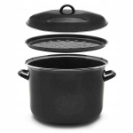 Emaliuotas puodas skirtas sterilizuoti stiklainius, 15 l/30 cm