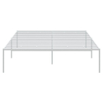 vidaXL Metalinis lovos rėmas, baltos spalvos, 120x200cm