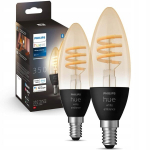 2x Philips Hue Led E14 4.6w Cct Smart Candle Bulb