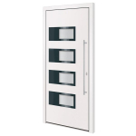 vidaXL Priekinės durys baltos spalvos 100x210cm