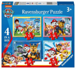 Dėlionė Ravensburger &Scaron;unyčiai Patruliai/Paw Patrol, 3065, 12/16/20/24 d