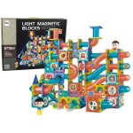 Magnetinis konstruktorius Lean Toys Light Magnetic Blocks, 292 d.