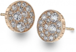 Hot Diamonds Sidabriniai auskarai Hot Diamonds Emozioni Scintilla Rose Gold DE457 sHD0561