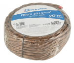 Tekstilės kabelis frrtx 3g1.5mm 20m rudas 16813