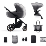 Universalus vežimėlis Kinderkraft Prime 2, Shadow Grey