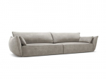 Sofa Vanda, 4 sėdimos vietos, &scaron;viesiai pilka