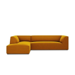 Sofa Micadoni Ruby, 273x180x69 cm, geltona