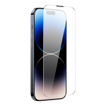 Grūdintas stiklas iPhone 14 Pro Max ekranui su garsiakalbio apsauga 0,3 mm, 2vnt.