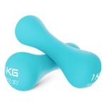 8 formos hanteliai, 2x1 kg