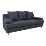 Sofa su patalynės dėže Vella, tamsiai pilka