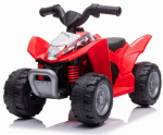 Vaiki&scaron;kis elektrinis keturratis Quad Honda TRX Sun Baby, raudonas