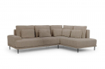 De&scaron;ininė kampinė sofa Bogart Nicole, ruda