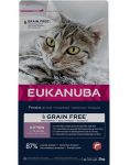 Eukanuba Grain Free Kitten kačiukams su la&scaron;i&scaron;a, 2 kg