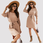 Suknelė moterims Britney, smėlio spalvos