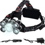 Trizand galvos žibintas 5 x LED T6 CREE