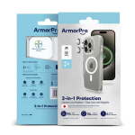 Permatomas 2in1 MagSafe telefono dėklas ArmorPro skirtas iPhone 15 Pro