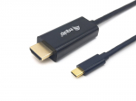Equip 133413 3 m USB Type-C į HDMI A tipo juodas adapterio kabelis