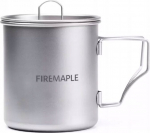 Fire Maple Alti titano puodelis 600 ml su dangteliu
