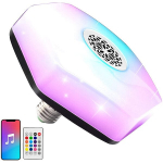 LED lemputė su garsiakalbiu ir nuotolinio valdymo pulteliu Perfee
