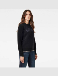 G-Star Raw megztinis moterims, juodas, D17750-C459-6484