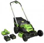 Akumuliatorinė savaeigė vejapjovė Greenworks GD60LM61K4X, 60 V, su akumuliatoriumi ir įkrovikliu