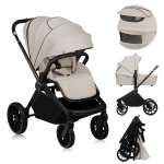 Universalus vežimėlis Lionelo Mika Plus 2in1 Beige Sand