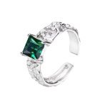 Sidabrinis žiedas Emerald R0423